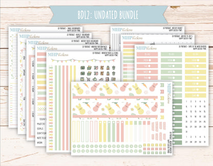 APRIL 2025 Stickers for The Scout Laurel Denise Planner (formerly Portrait Planner). "Happy Easter" || PTHE
