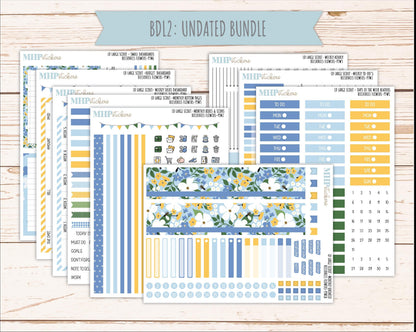 APRIL 2026 Stickers for the Large Scout Planner (formerly Portrait Planner). For Laurel Denise Planners "Bee's Knees Flowers" ||PT