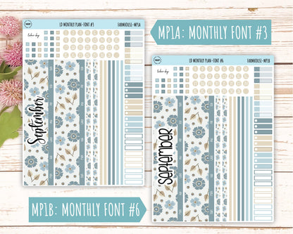 September Stickers for Large size Horizontal & Vertical Laurel Denise Planner. (Formerly Original or Standar Size) "Farmhouse" || OGFH