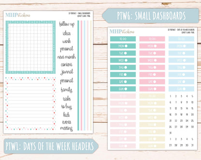 FEBRUARY 2025 Stickers for The Scout Laurel Denise Planner (formerly Portrait Planner). "Lover's Lane" || PTLL