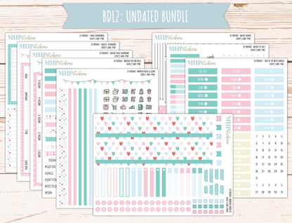 FEBRUARY 2025 Stickers for The Scout Laurel Denise Planner (formerly Portrait Planner). "Lover's Lane" || PTLL