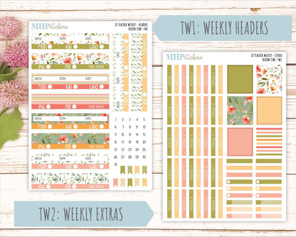 JUNE Stickers for The Valerie Laurel Denise Planner (Formerly Teacher Planner) "Bloom Time" || TBT