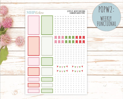 May 2025 Stickers for The Jo Laurel Denise Planner (Formerly Pop-Up Planner) "Strawberry Garden" || POPSG