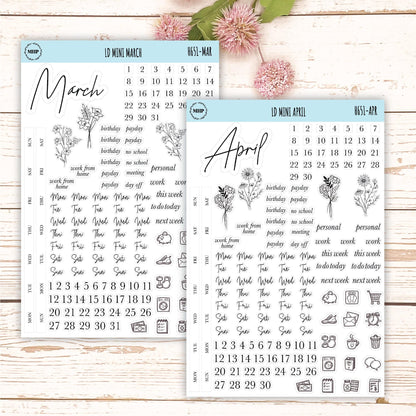 smallmalist Stickers for Laurel Denise Mini Planners. || H651