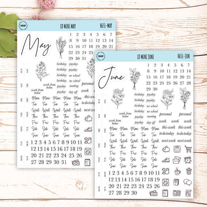 smallmalist Stickers for Laurel Denise Mini Planners. || H651