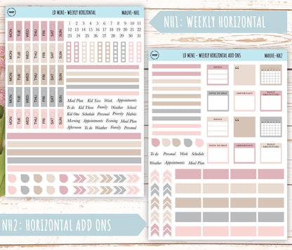 MAY Neutral Color Stickers for small Laurel Denise Planners || NMAY