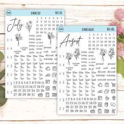 smallmalist Stickers for Laurel Denise Mini Planners. || H651