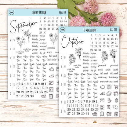 smallmalist Stickers for Laurel Denise Mini Planners. || H651
