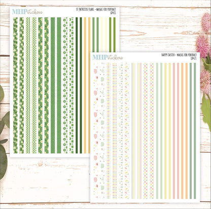 12 Washi Sheets Set for Laurel Denise PORTRAIT Planner. 2025 Designs || LD421