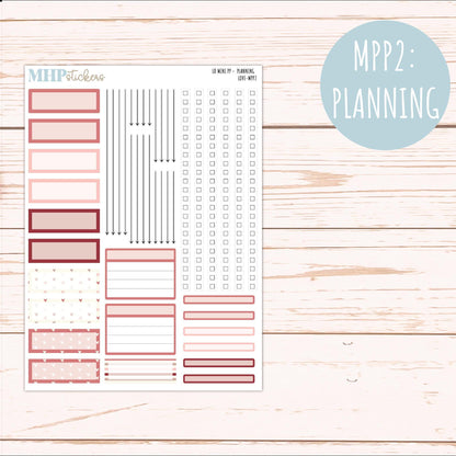 FEBRUARY 2025 Stickers for The Rose Small Laurel Denise Planner (Formerly Mini Project Planner) "Love" || MPPLV