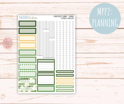 MARCH 2025 Stickers for The Rose Small Laurel Denise Planner (Formerly Mini Project Planner) "St Patrick's Flare" || MPPSPF