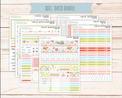 MARCH 2026 Stickers for the Small Scout Planner. For Laurel Denise Planners. "Spring" ||SS
