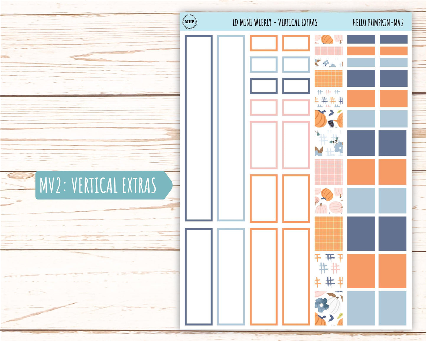 November Stickers for Small Horizontal & Vertical Laurel Denise Planners. (Formerly Mini Planner) "Hello Fall" || MHF