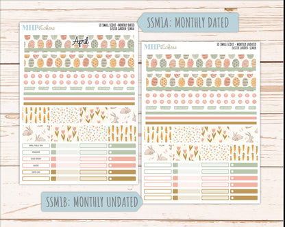 APRIL 2026 Stickers for the Small Scout Planner. For Laurel Denise Planners. "Easter Garden" ||SS