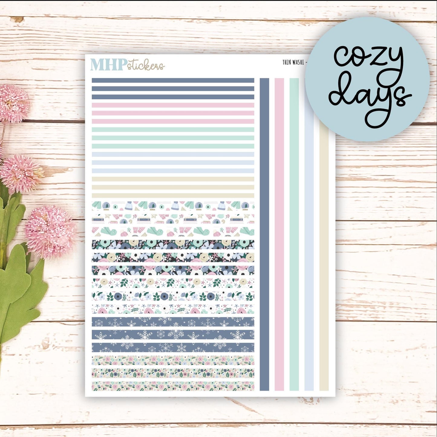Thin Washi for Laurel Denise Planners.. Planner Stickers "2025 Collection" || LD406