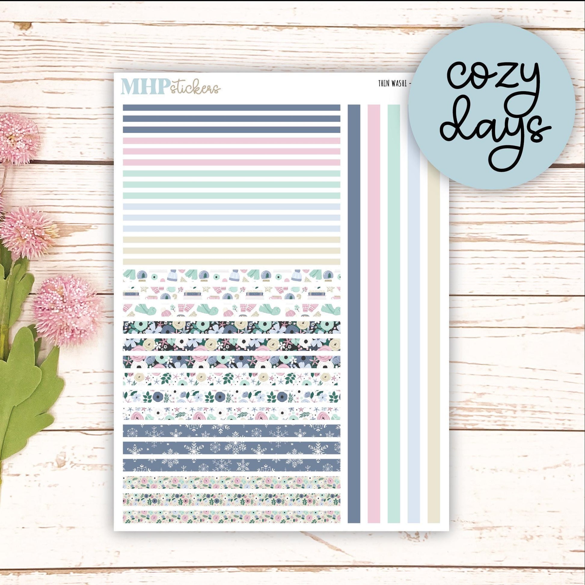 Thin Washi for Laurel Denise Planners.. Planner Stickers "2025 Collection" || LD406