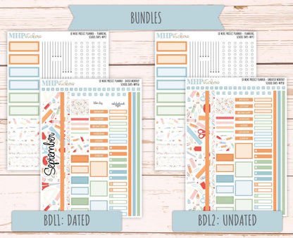 SEPTEMBER 2025 Stickers for The Rose Small Laurel Denise Planner (Formerly Mini Project Planner) "School Days" || MPP