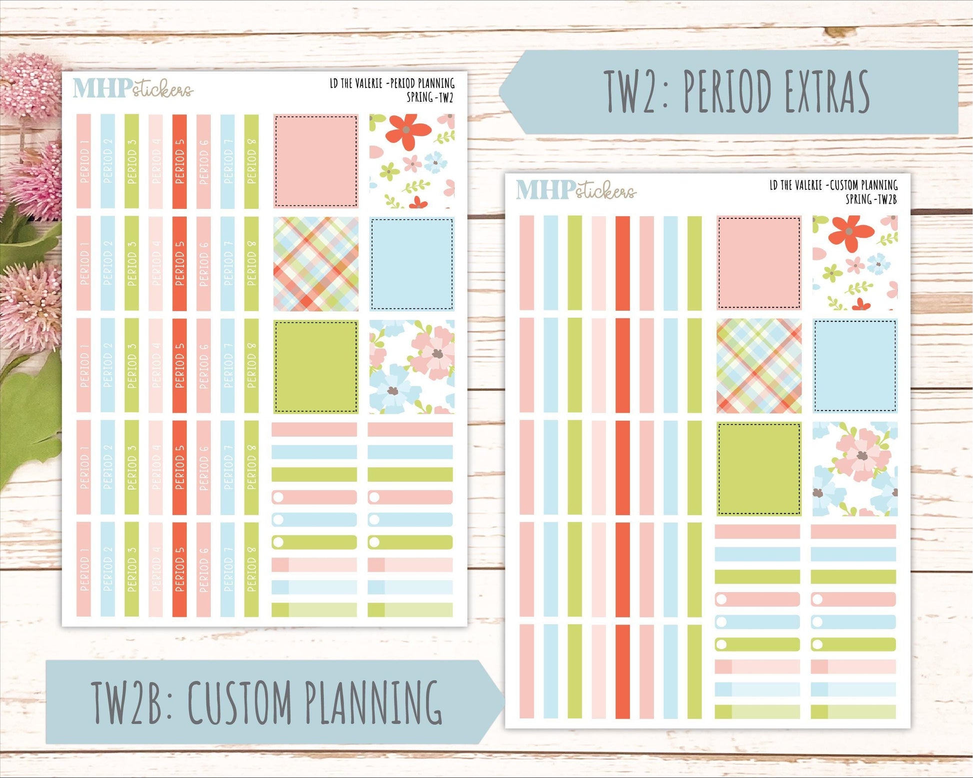 MARCH Stickers for The Valerie Laurel Denise Planner (Formerly Teacher Planner) "Spring" || TC