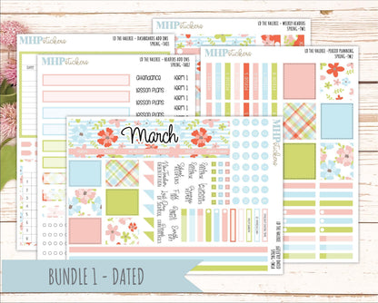 MARCH Stickers for The Valerie Laurel Denise Planner (Formerly Teacher Planner) "Spring" || TC