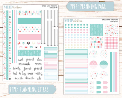 FEBRUARY Stickers for The Rose Large Laurel Denise Planner (Formerly Project Planner) "Lover's Lane" || PPLL