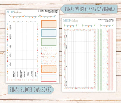 SEPTEMBER 2025 Stickers for The Scout Laurel Denise Planner (formerly Portrait Planner). "School Days" || PT