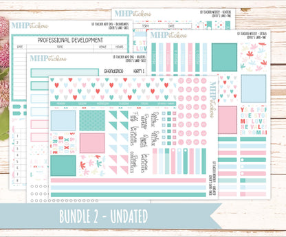 FEBRUARY Stickers for The Valerie Laurel Denise Planner (Formerly Teacher Planner) "Lover's Lane" || TLL
