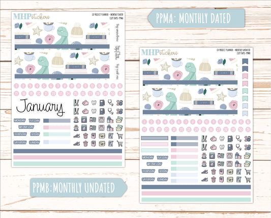 JANUARY Stickers for The Rose Large Laurel Denise Planner (Formerly Project Planner) "Cozy days" || PPCD