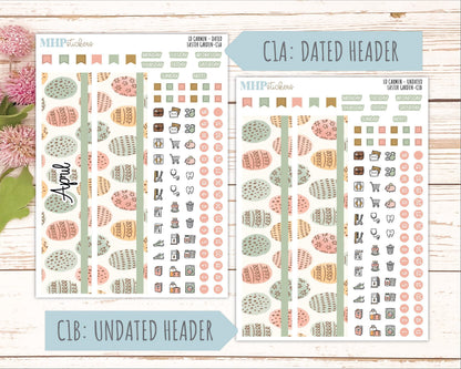 APRIL 2026 Stickers for The Carmen Laurel Denise Planner (Simply Month Planner). "Easter Garden" || C
