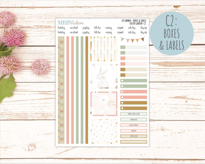 APRIL 2026 Stickers for The Carmen Laurel Denise Planner (Simply Month Planner). "Easter Garden" || C