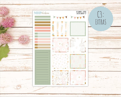 APRIL 2026 Stickers for The Carmen Laurel Denise Planner (Simply Month Planner). "Easter Garden" || C