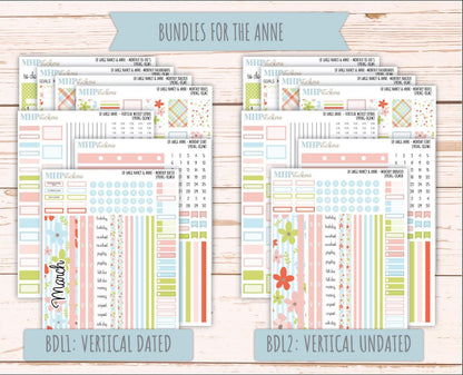 MARCH 2026 Stickers for Large Nancy & Anne Planners (Formerly Original Size). For Laurel Denise Planners. "Spring" || OG