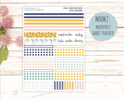 SEPTEMBER 2025 Stickers for Small Horizontal & Vertical Laurel Denise Planners. (Formerly Mini Planner) "Gather and Bloom" || MN