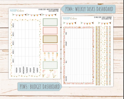 APRIL 2026 Stickers for the Large Scout Planner (formerly Portrait Planner). For Laurel Denise Planners "Easter Garden" ||PT