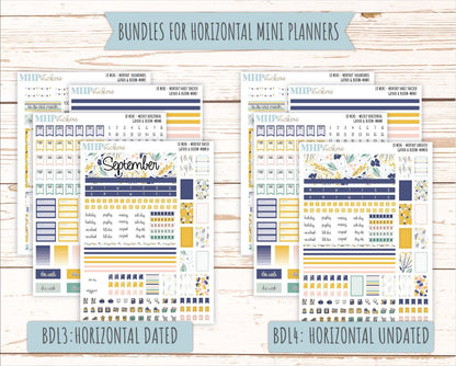 SEPTEMBER 2025 Stickers for Small Horizontal & Vertical Laurel Denise Planners. (Formerly Mini Planner) "Gather and Bloom" || MN