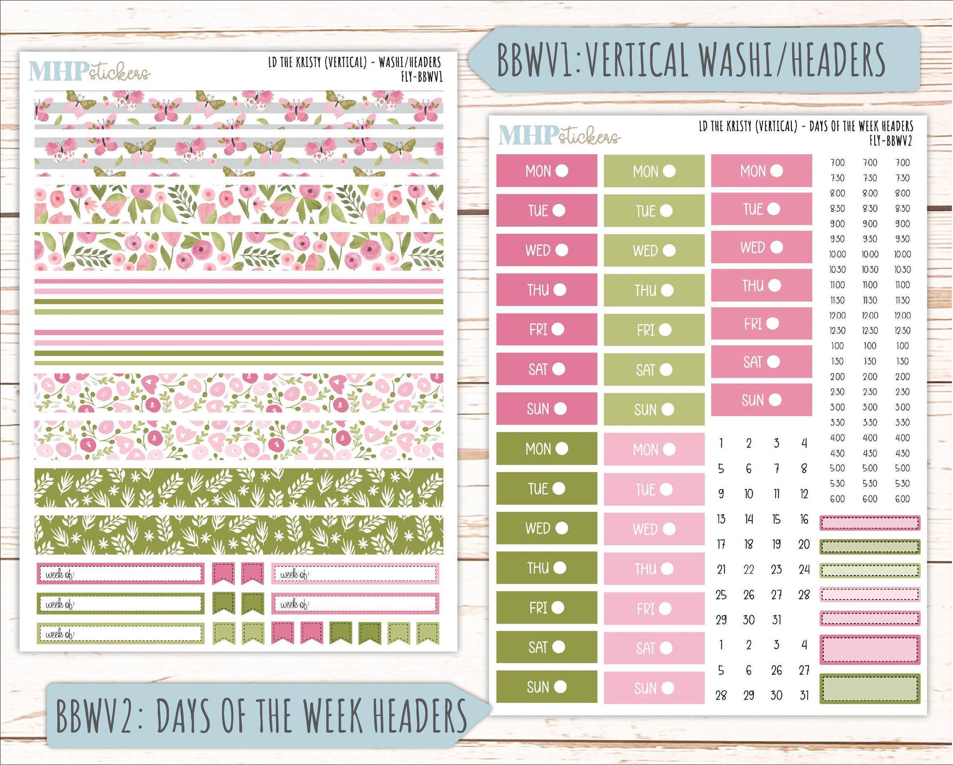 FEBRUARY 2026 Stickers for the Mae & Kristy Laurel Denise Planners (Book Bound Planner) "Fly" || BB