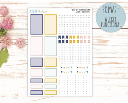 September 2025 Stickers for The Jo Laurel Denise Planner (Formerly Pop-Up Planner) "Gather and Bloom" || POP