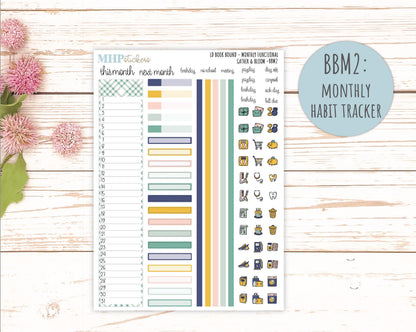SEPTEMBER 2025 Stickers for The Mae & The Kristy Laurel Denise Planners ( Formerly Book Bound Planner) "Gather and Bloom" || BB