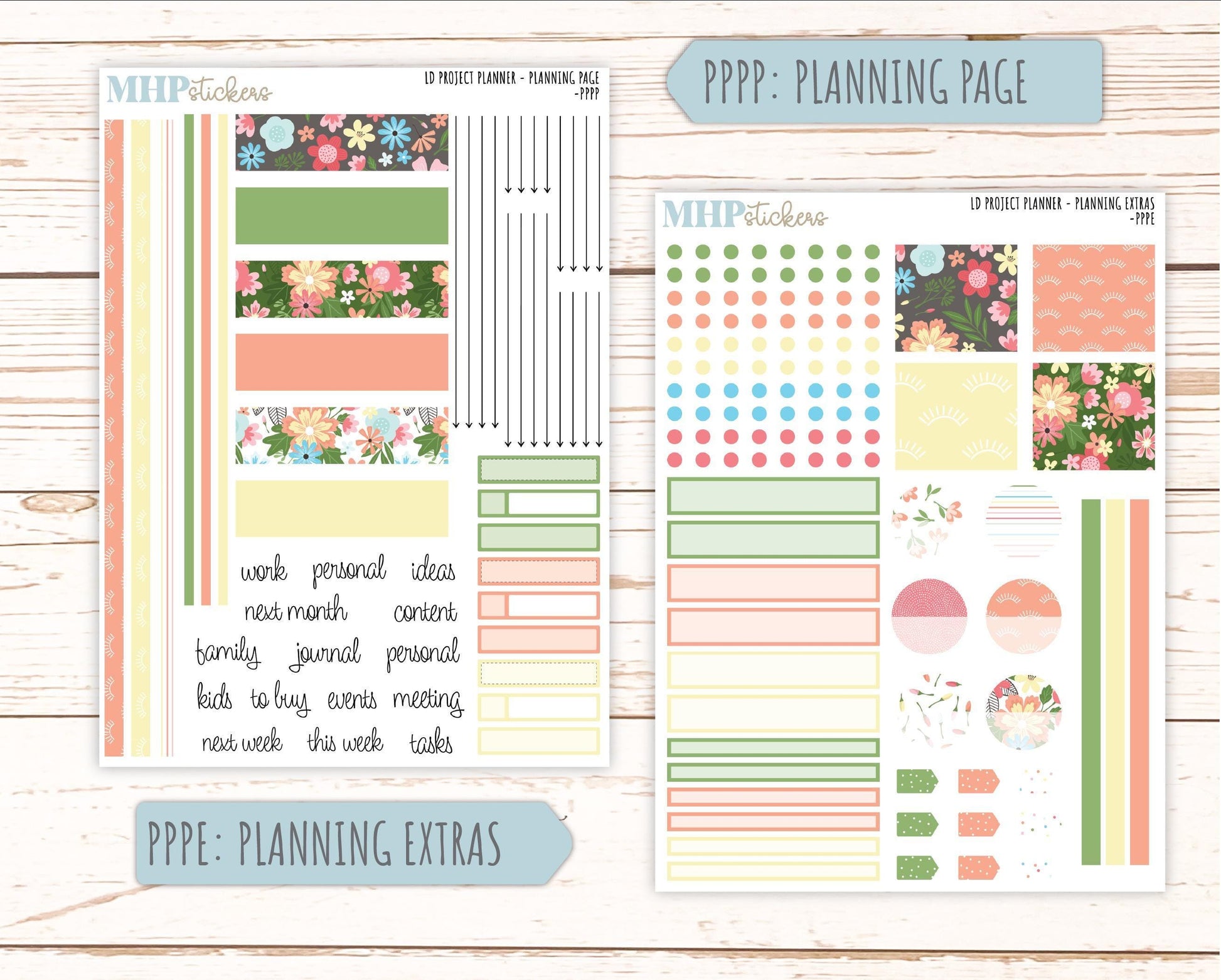 AUGUST Stickers for the large Laurel Denise Rose Planner (Formerly Project Planner) "Sunny Days" |PPSD