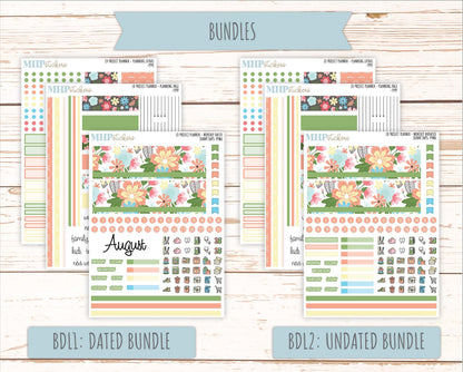 AUGUST Stickers for the large Laurel Denise Rose Planner (Formerly Project Planner) "Sunny Days" |PPSD