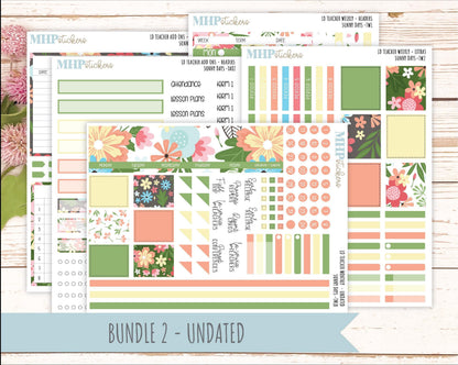 AUGUST Stickers for The Valerie Laurel Denise Planner (Formerly Teacher Planner) "ISunny Days" || TCSD