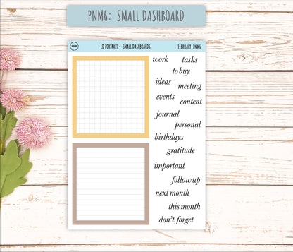 DECEMBER Stickers for The Scout Laurel Denise Planner (formerly Portrait Planner). Neutral Color || PN