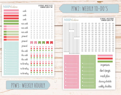 MAY 2025 Stickers for The Scout Laurel Denise Planner (formerly Portrait Planner). "Strawberry Garden" || PTSG