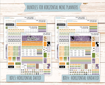 OCTOBER 2025 Stickers for Small Horizontal & Vertical Laurel Denise Planners. (Formerly Mini Planner) "Hello Halloween" || MN