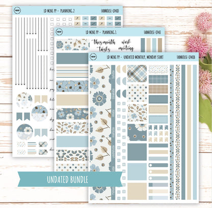 SEPTEMBER Stickers for The Rose Small Laurel Denise Planner (Formerly Mini Project Planner) "Farmhouse" || LD408FH