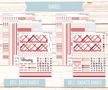 FEBRUARY Stickers for The Rose Large Laurel Denise Planner (Formerly Project Planner) "Love" || PPLV