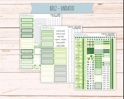 MARCH 2026 Stickers for The Small Rose Laurel Denise Planner (Formerly Mini Project Planner) "Luckly Shamrock" || MPP