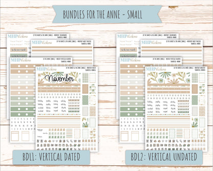 NOVEMBER 2025 Stickers for Small Horizontal & Vertical Laurel Denise Planners. (Formerly Mini Planner) "Wild Boho" || MN