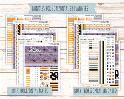 OCTOBER 2025 Stickers for The Mae & The Kristy Laurel Denise Planners ( Formerly Book Bound Planner) "Hello Halloween" || BB