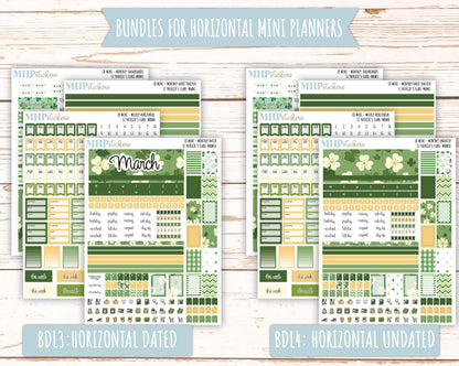 MARCH 2025 Stickers for Small Horizontal & Vertical Laurel Denise Planners. (Formerly Mini Planner) "St PAtrick's Flare" || MNSPF