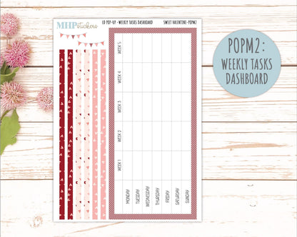 FEBRUARY 2026 Stickers for The Jo, Laurel Denise Planner (Formerly Pop-Up Planner) "Sweet Valentine" || POP
